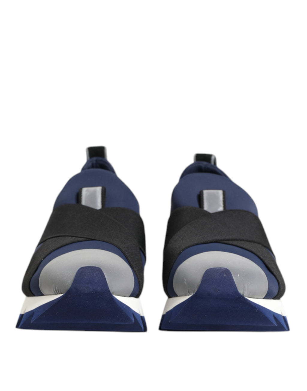 Blue Black Slip On Low Top Men Sneakers Shoes