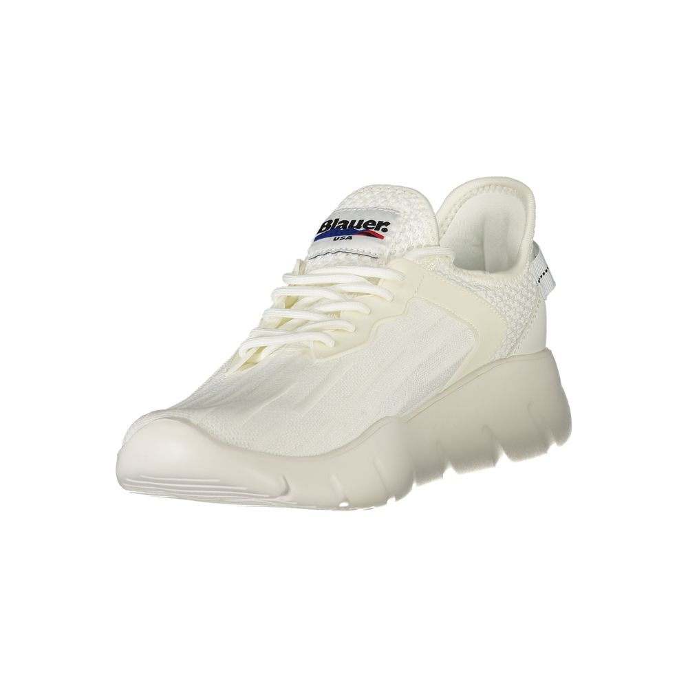 Blauer White Polyester Men Sneaker