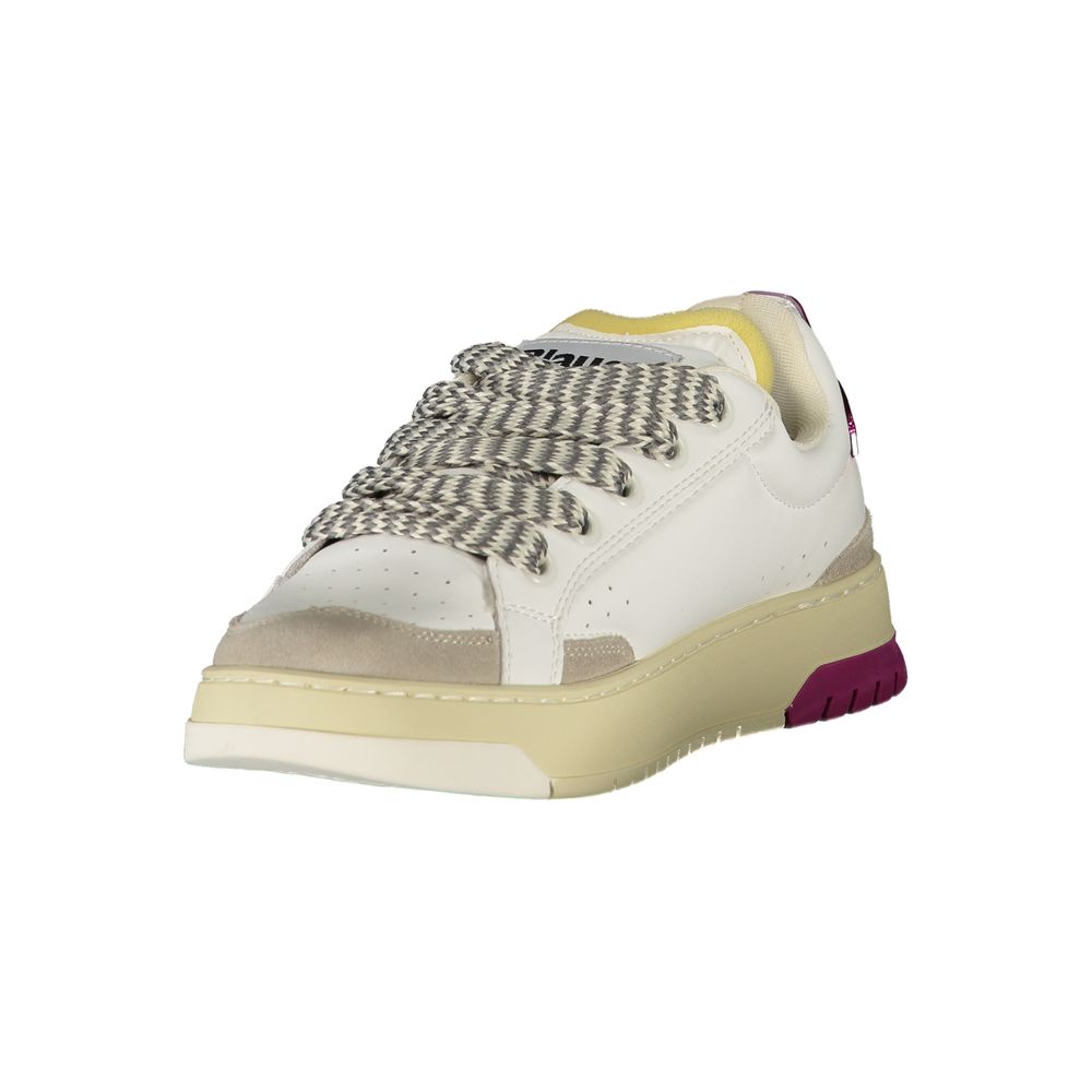 Blauer White Leather Women Sneaker