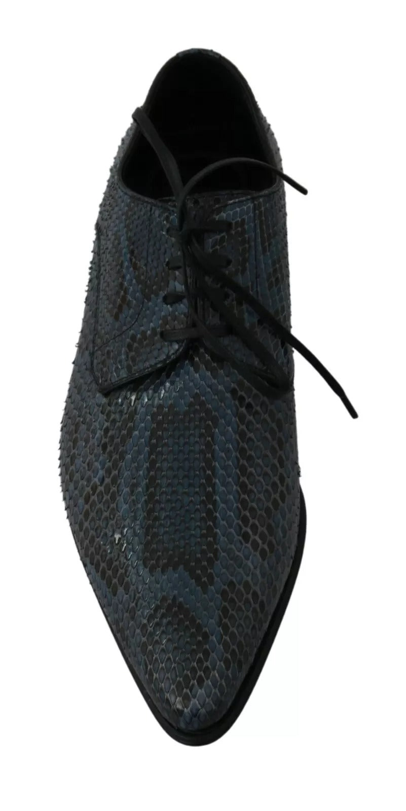 Blue Python Leather Snakeskin Shoes