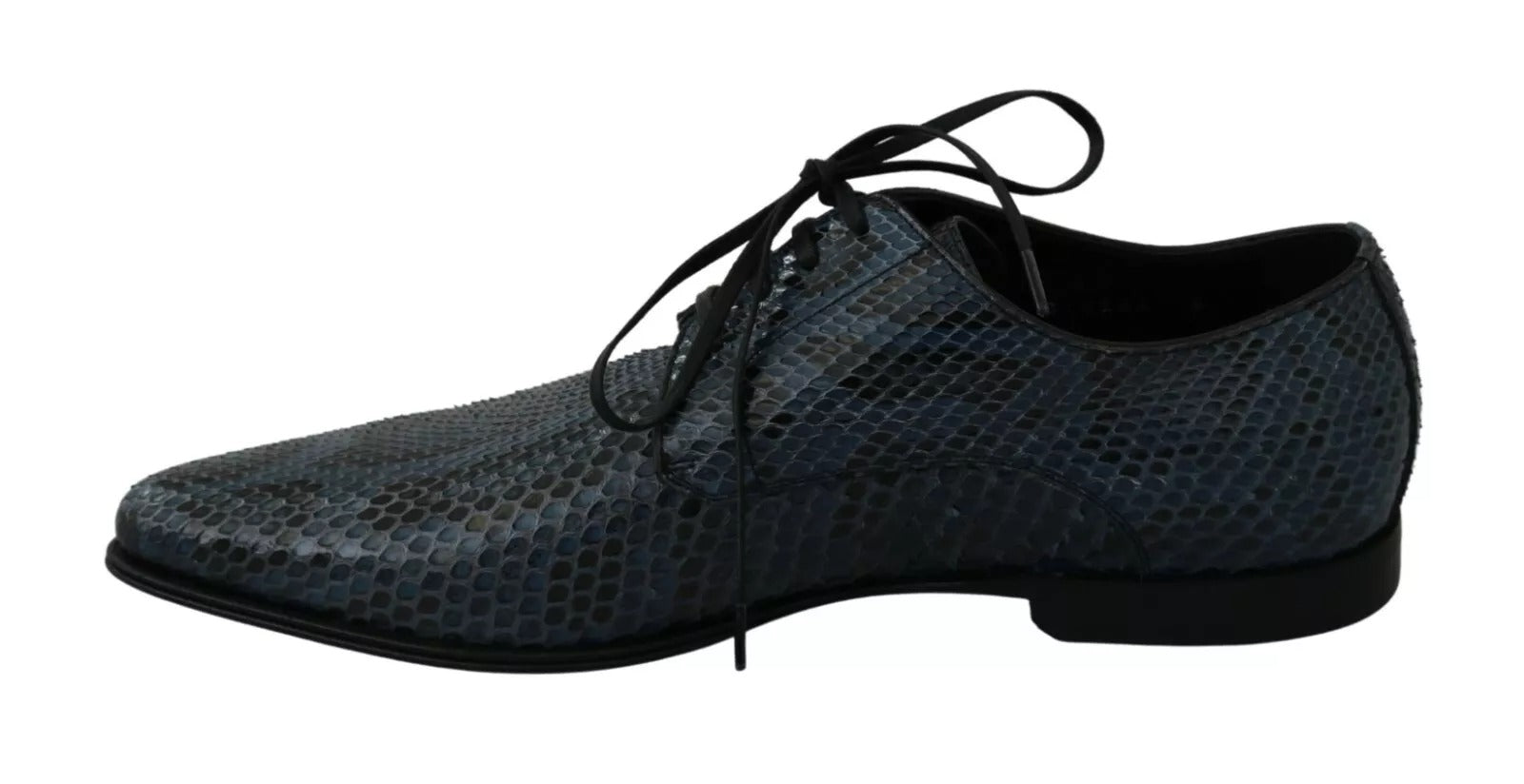 Blue Python Leather Snakeskin Shoes
