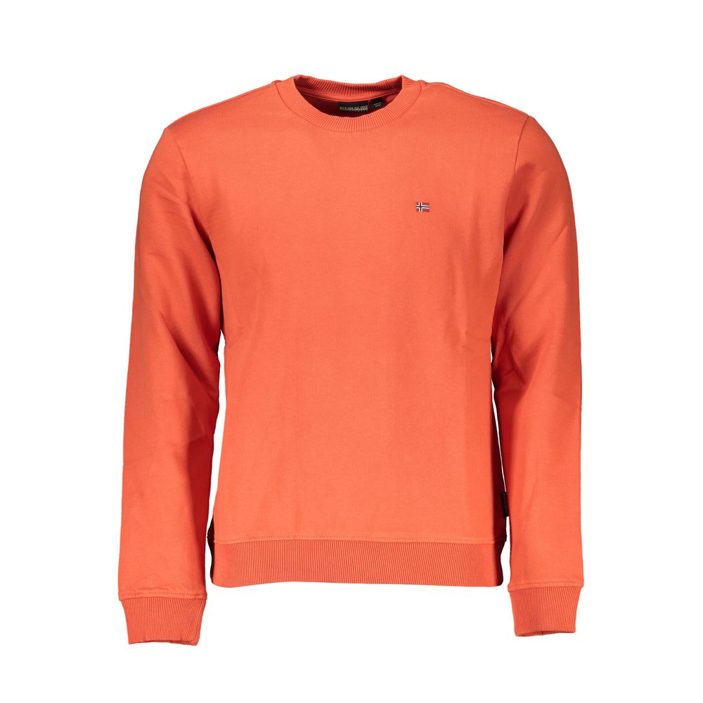 Napapijri Red Cotton Men Sweatshirt