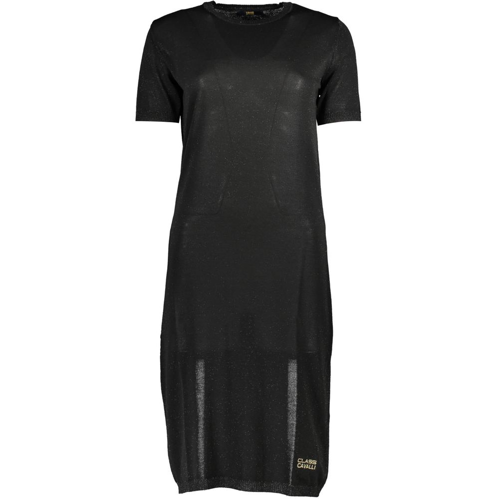 Cavalli Class Black Viscose Dress