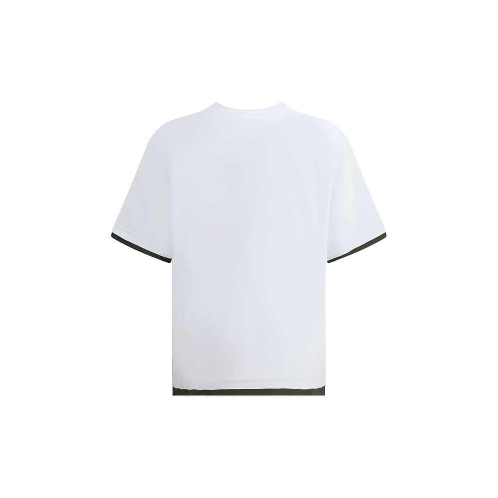 Sacai White Cotton T-Shirt