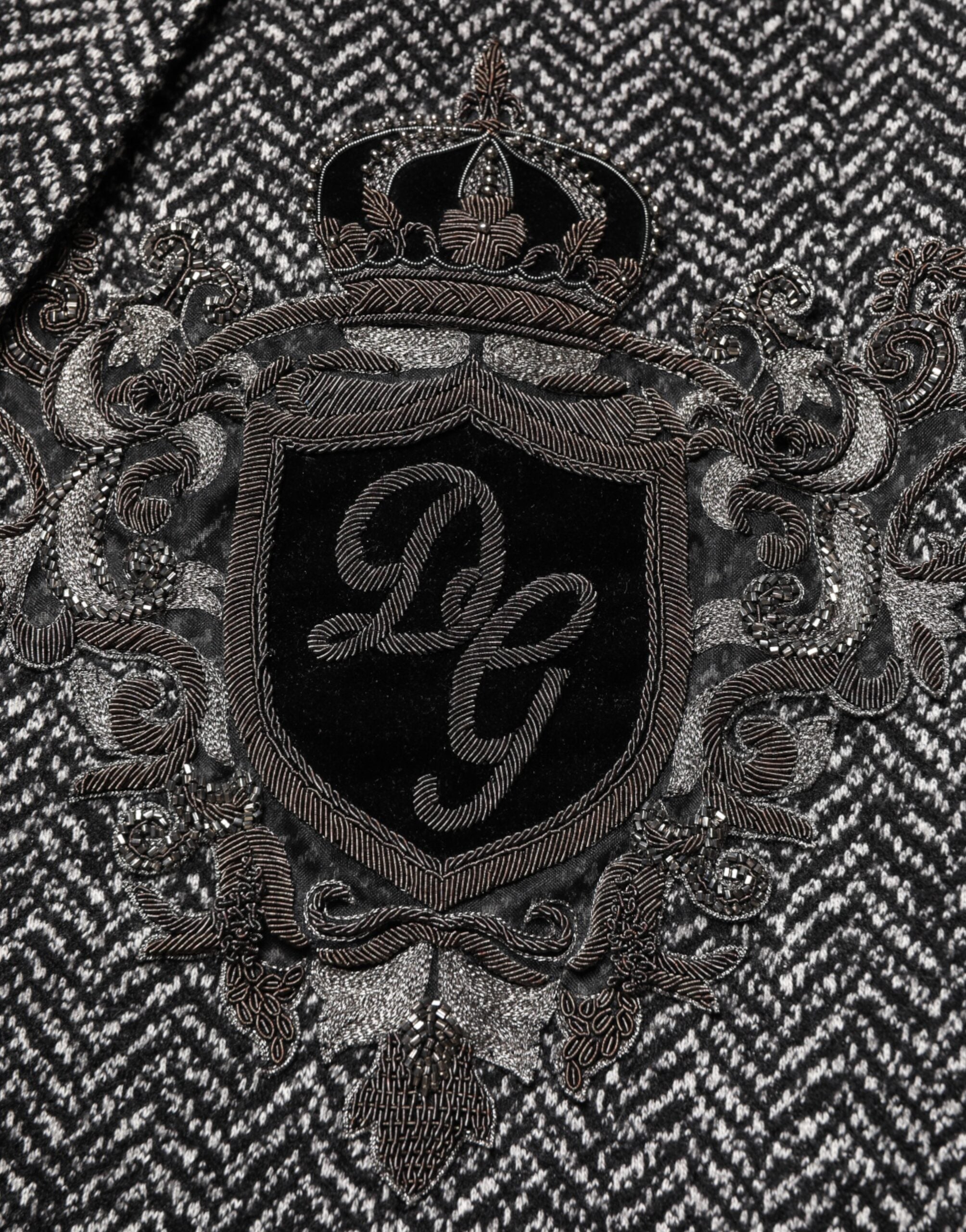 Black White Double Breasted Men Suit Blazer