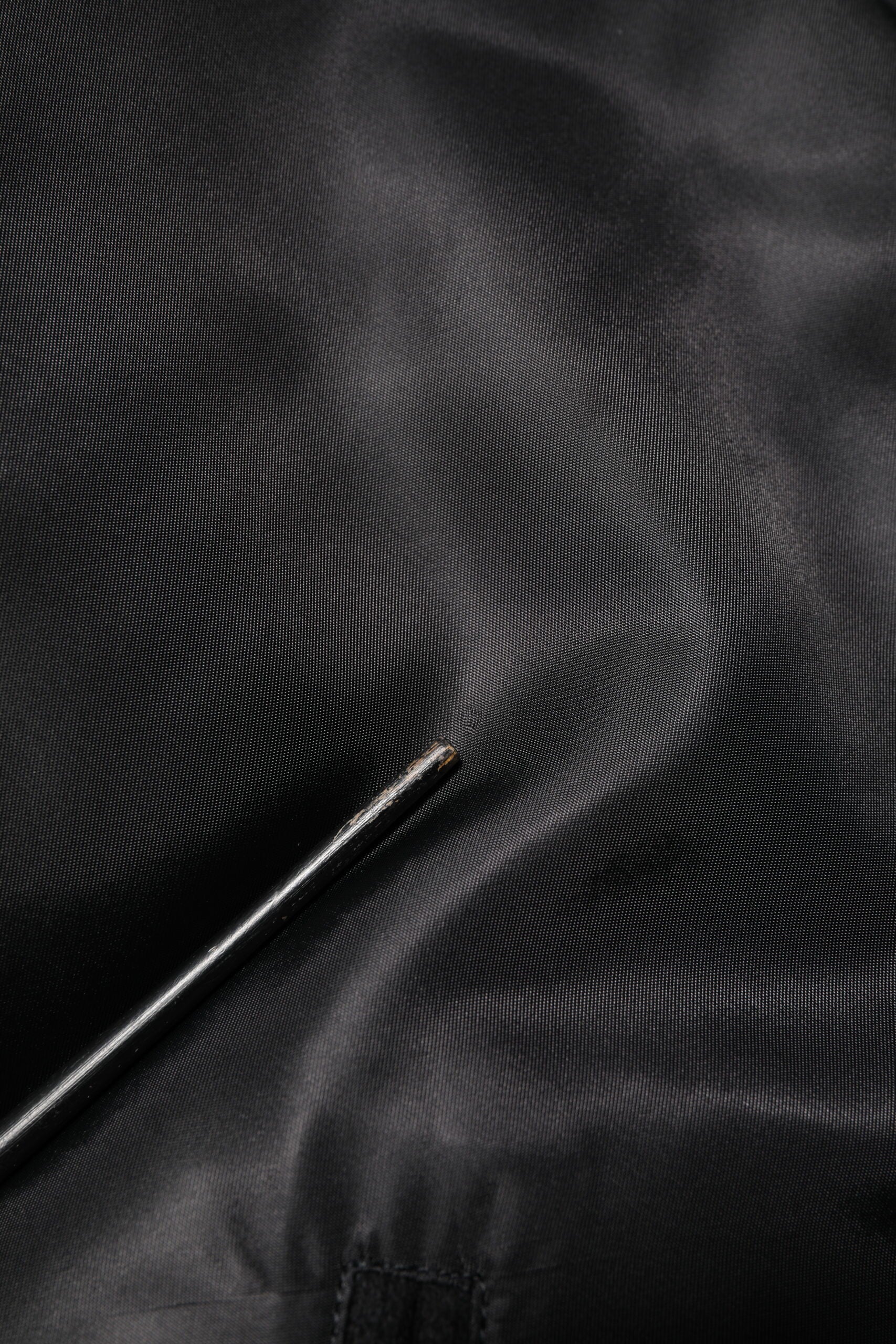 Black Polyester Logo Plaque Bomber Jacket