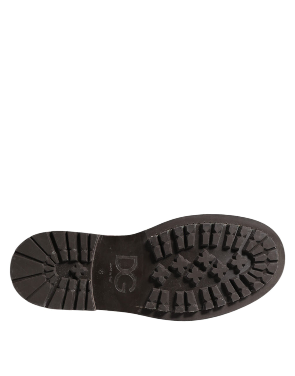 Brown Leather Distressed Brogue Lace Up Shoes