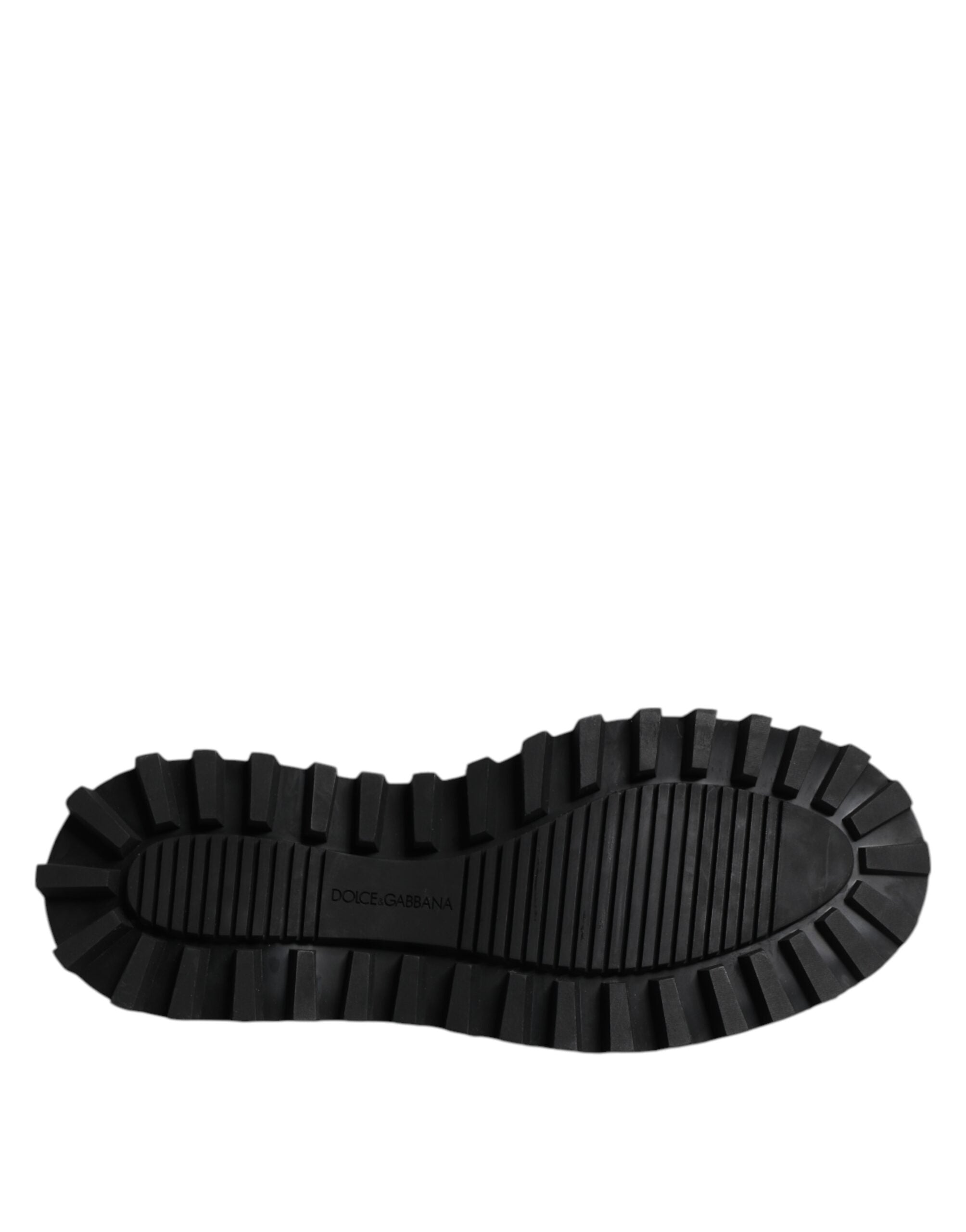 Black Leather Lace Up Trekking Dress Shoes