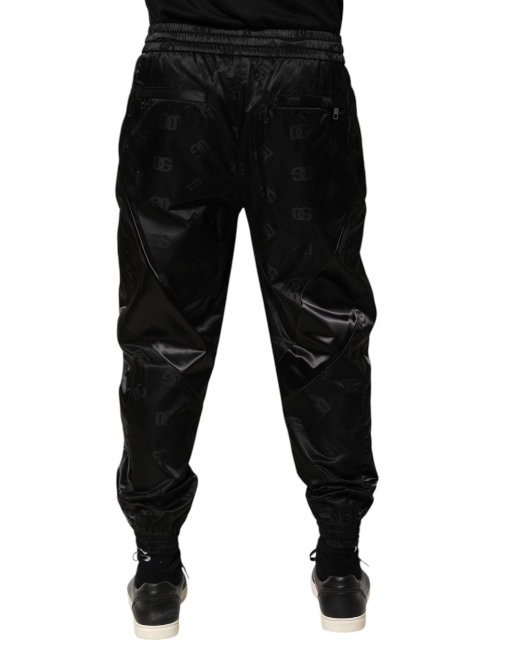 Black Logo DG Print Men Jogger Sweatpants Pants