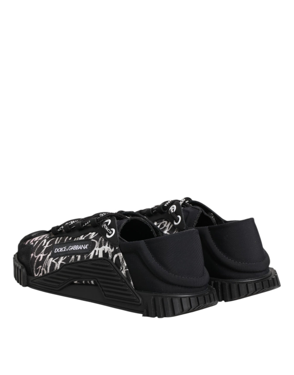 Black White NS1 Lace Up Low Top Sneakers Shoes