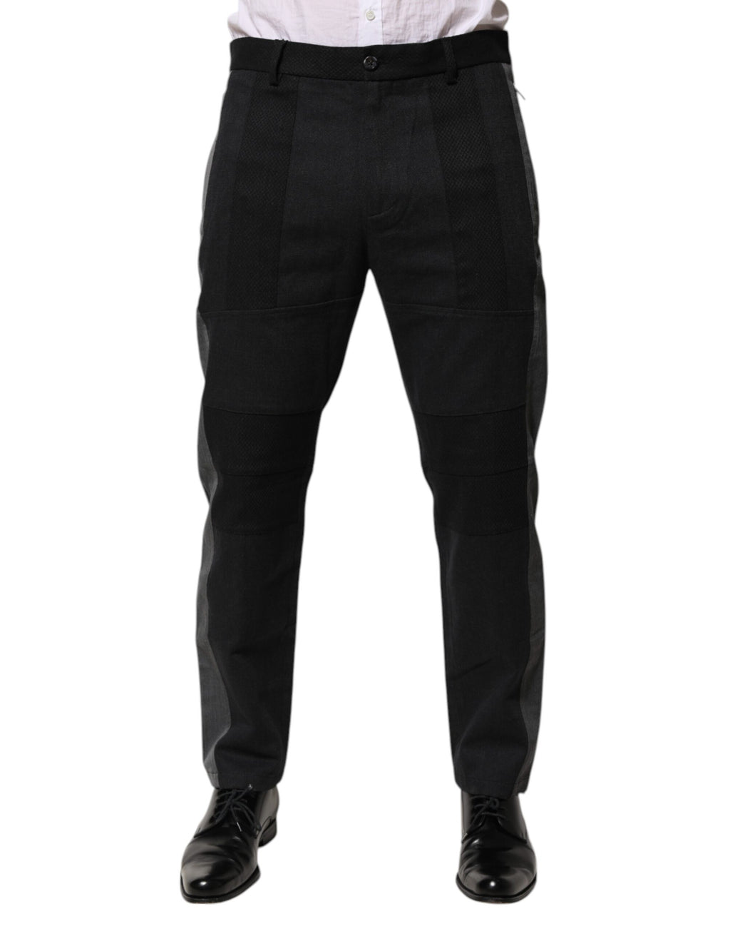 Black Gray Cotton Dress Formal Trouser Pants