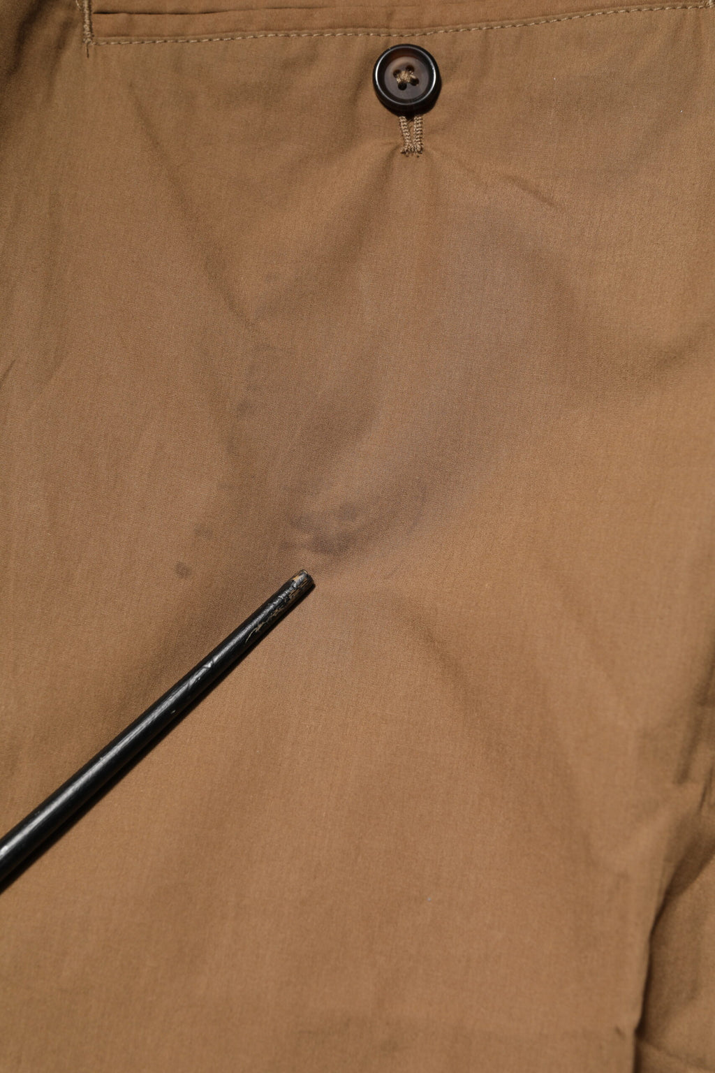 Brown Cotton Chino Mid Waist Men Jogger Pants