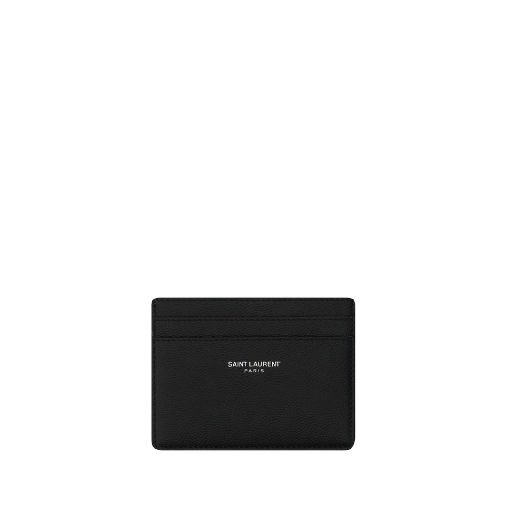 Saint Laurent Black Calf Leather Bos Taurus Wallet