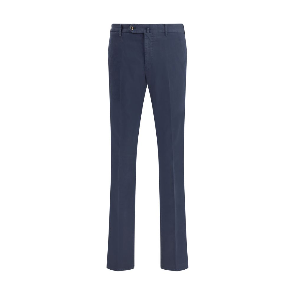 PT Torino Blue Elastane Casual Pants
