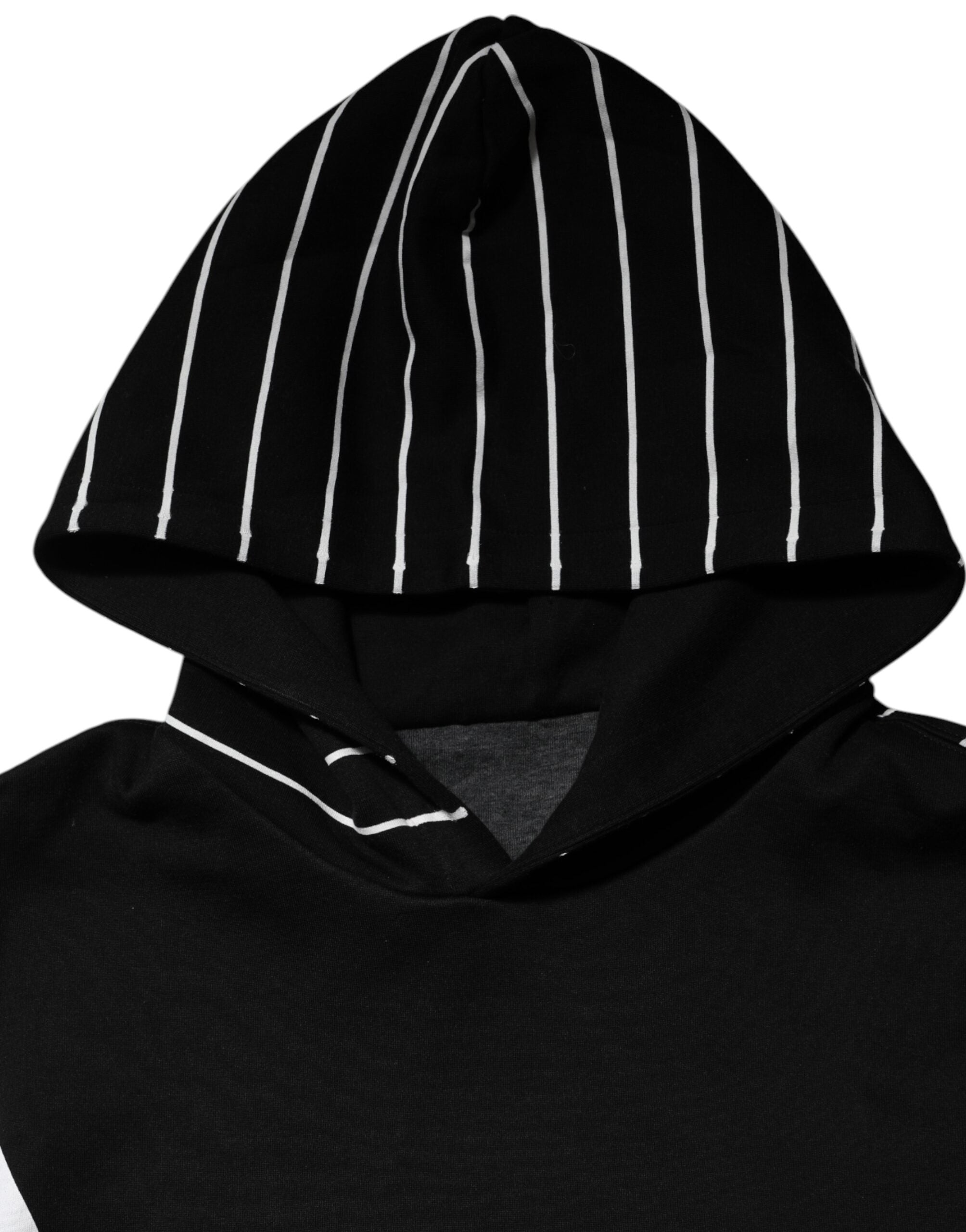 Black Stripes Hooded Men Sweatshirt Sweater