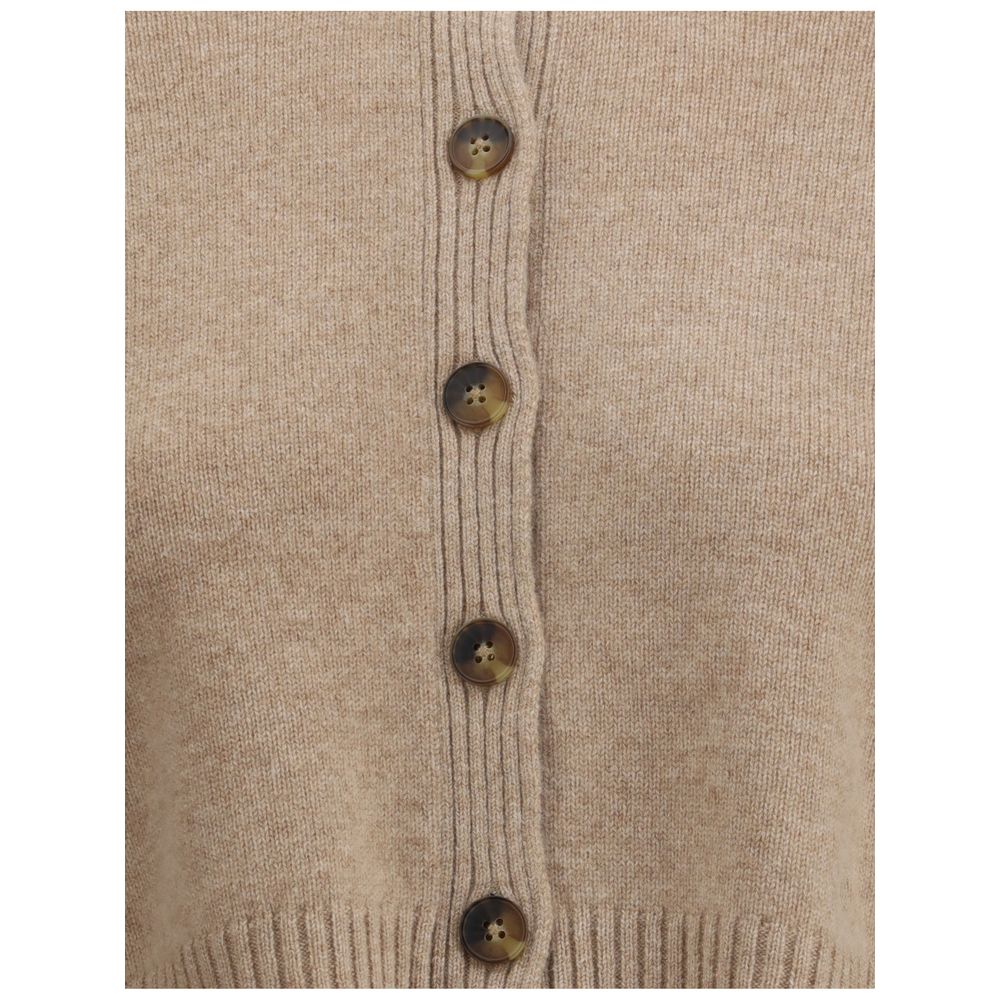 Loulou De Saison Beige Cashmere Cardigan