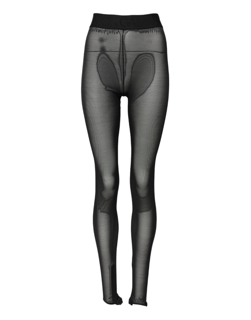Black Nylon Leggings Stretch Pants