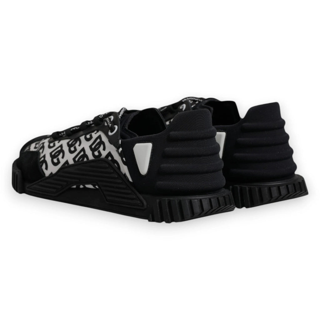Black Logo Lace Up Low Top NS1 Sneakers