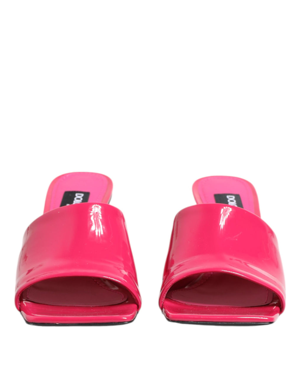 Pink Open Toe Block Heel Mules Sandals Shoes