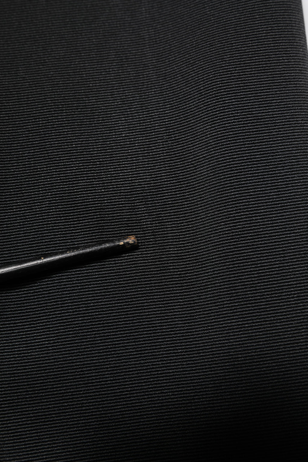 Black Acetate HighWaist Tapered Trouser Pants