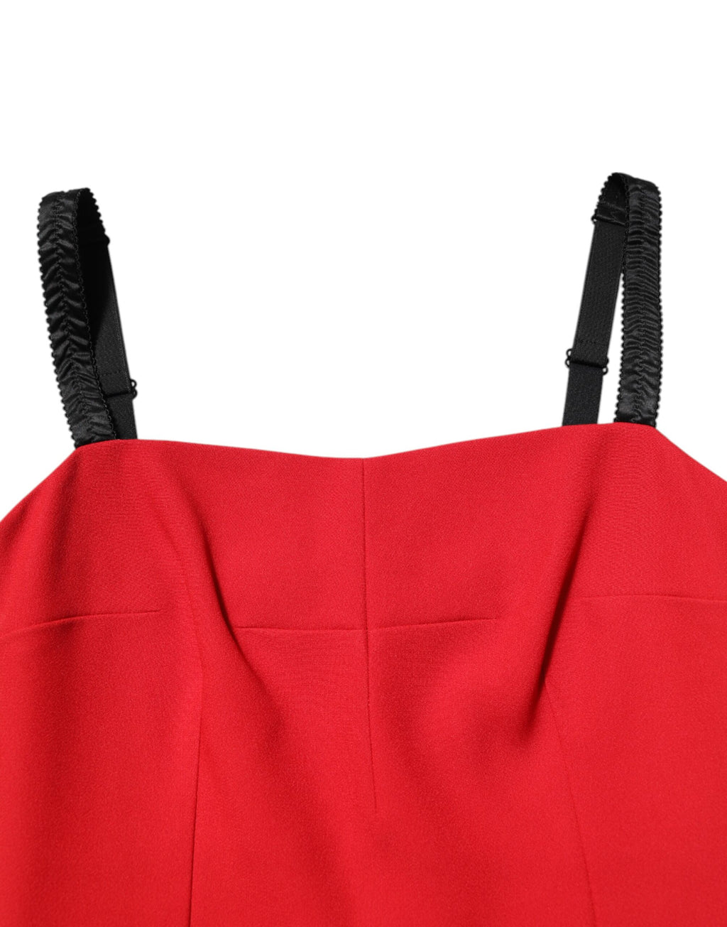 Red Stretch Bodycon Sheath Knee Length Dress