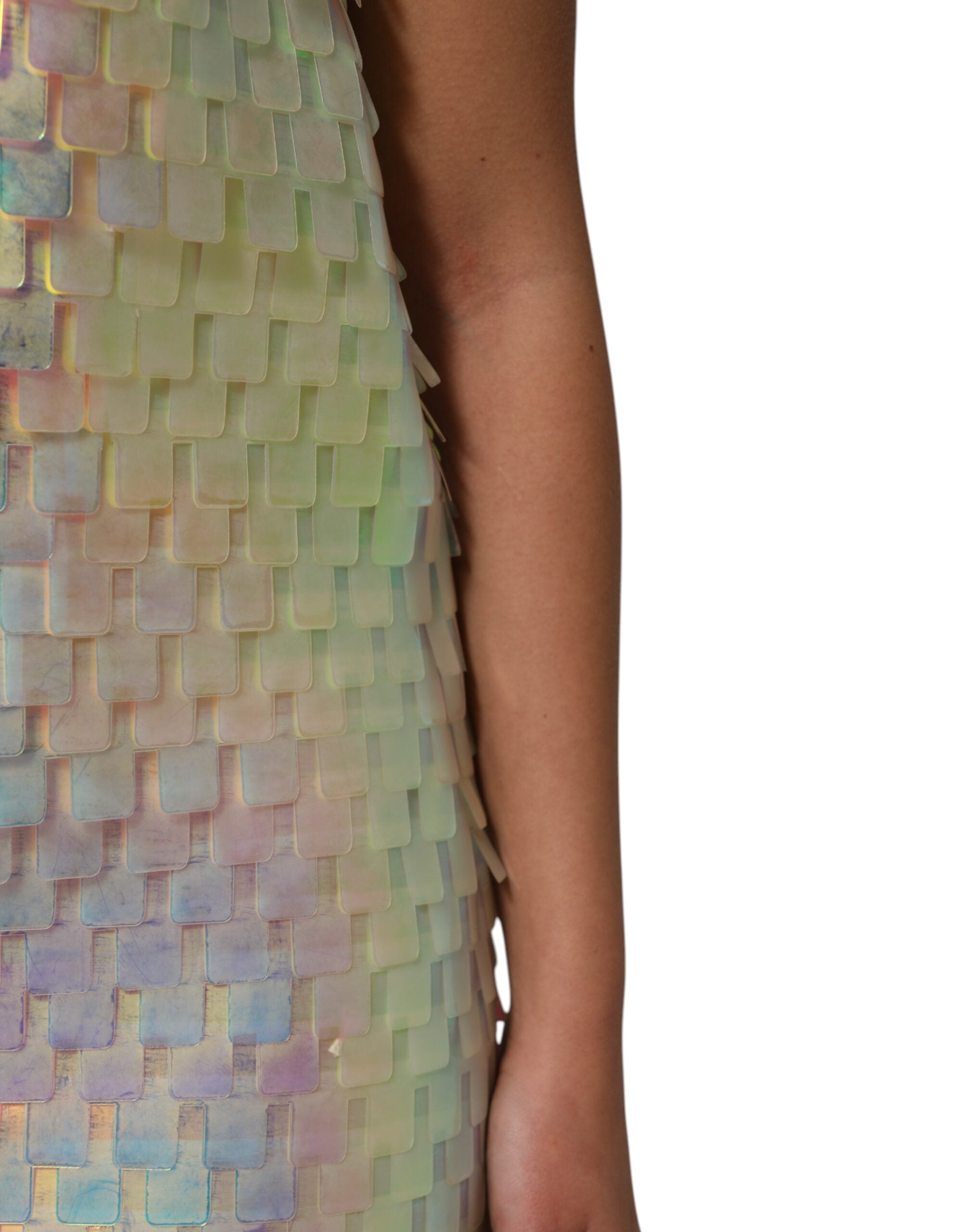 Multicolor Sequin Holographic Mini  Dress