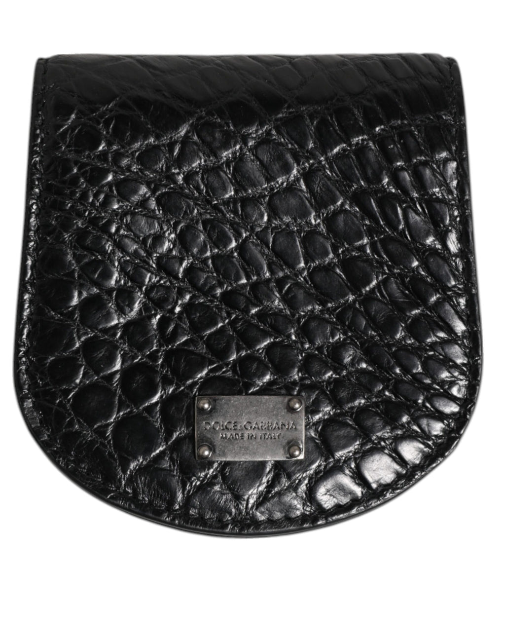 Black Exotic Skin Coin Condom Case Holder Pocket Wallet
