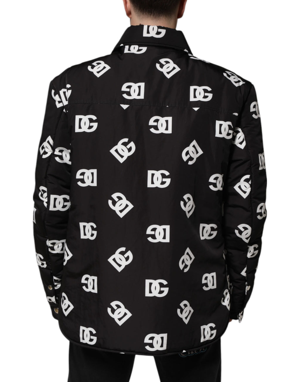 Black DG Monogram Nylon Windbreaker Jacket