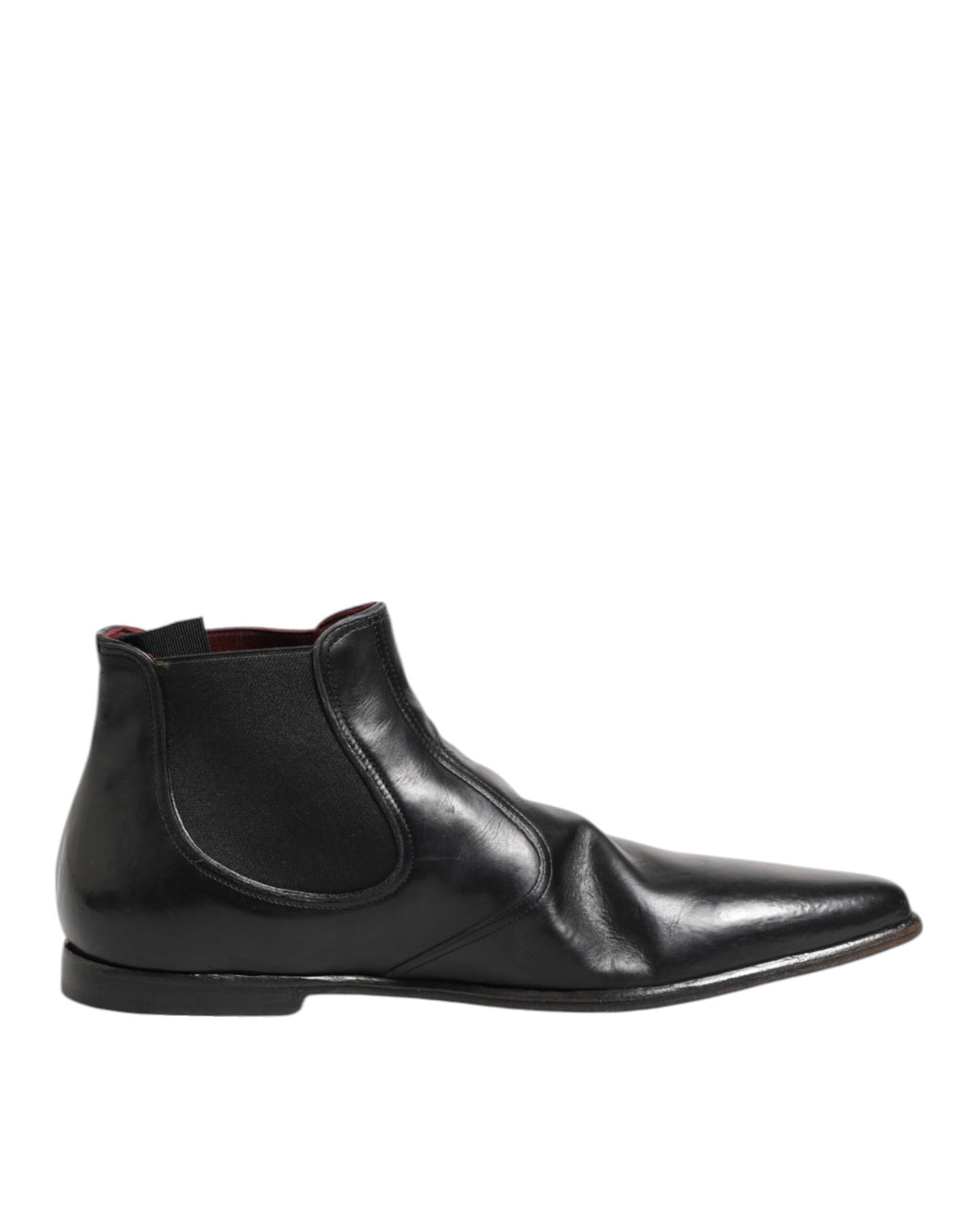 Black Chelsea Slip On Men Ankle Boots Shoes