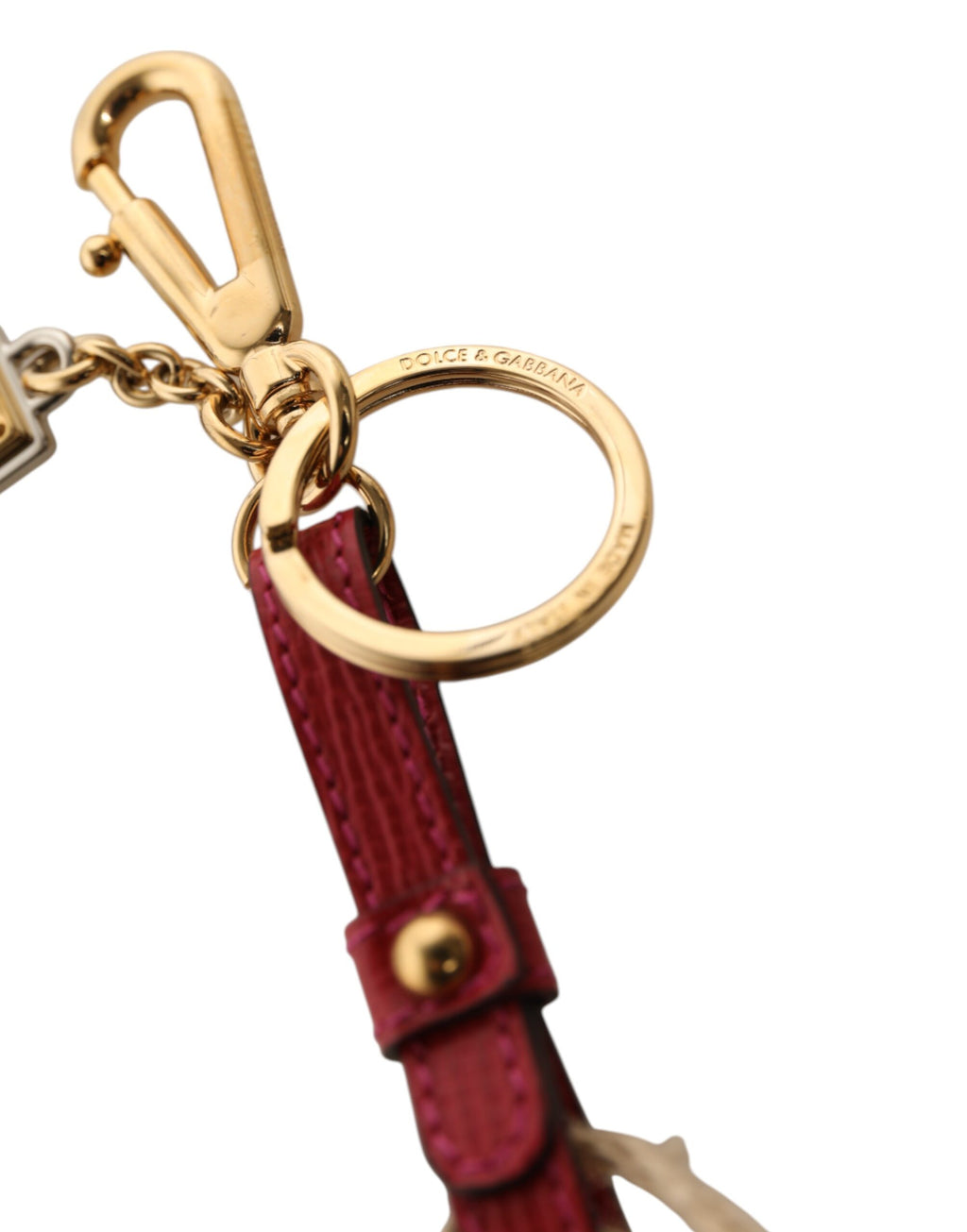 Red Yellow Mini Espadrille Style Charm Keychain Keyring