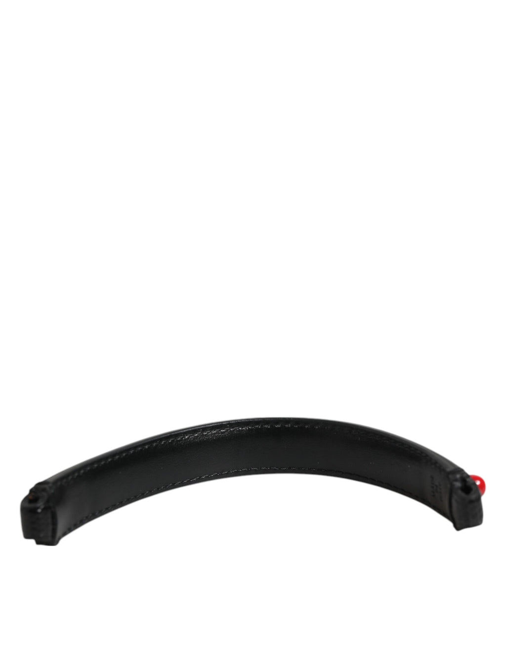 Black Embellished Leather Bag Handle Women Shoulder Strap