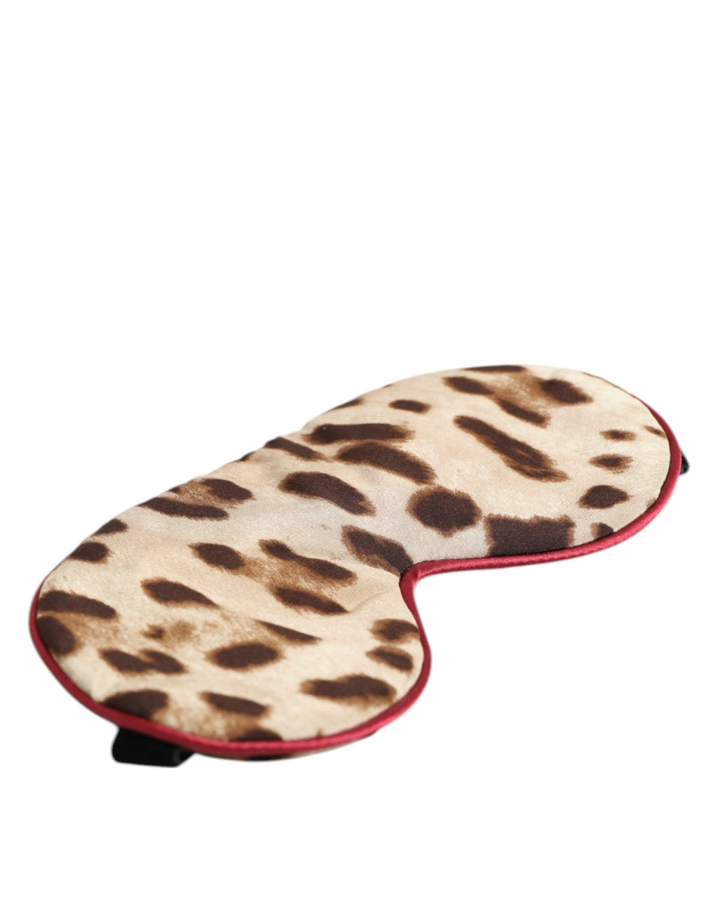 Brown Leopard Print Silk Women Accessory Sleep Eye Mask