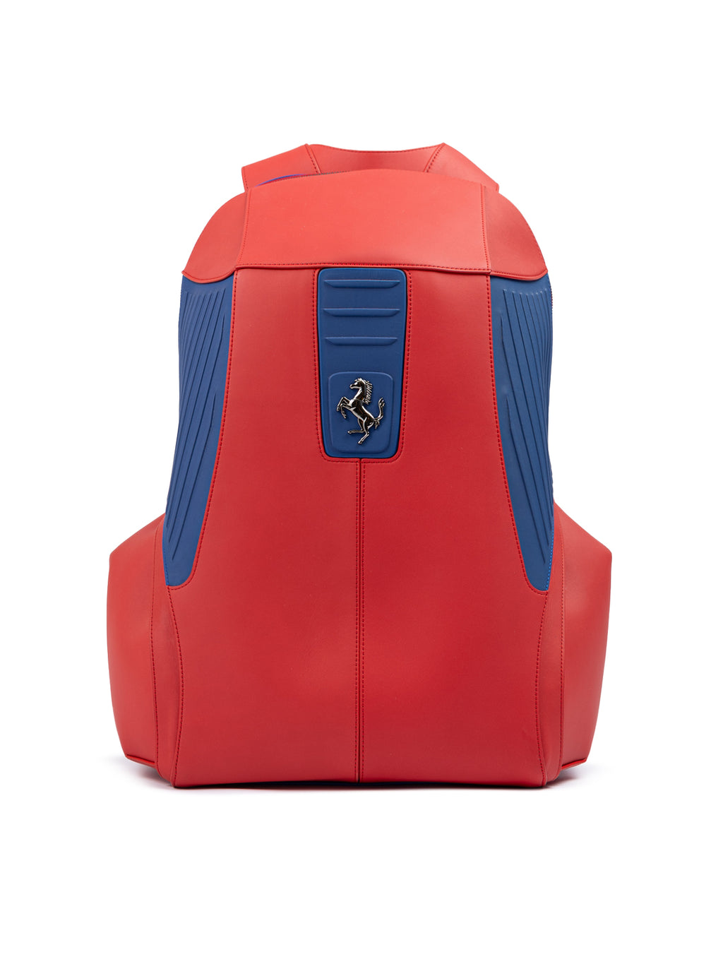 Red Leather Technical Backpack