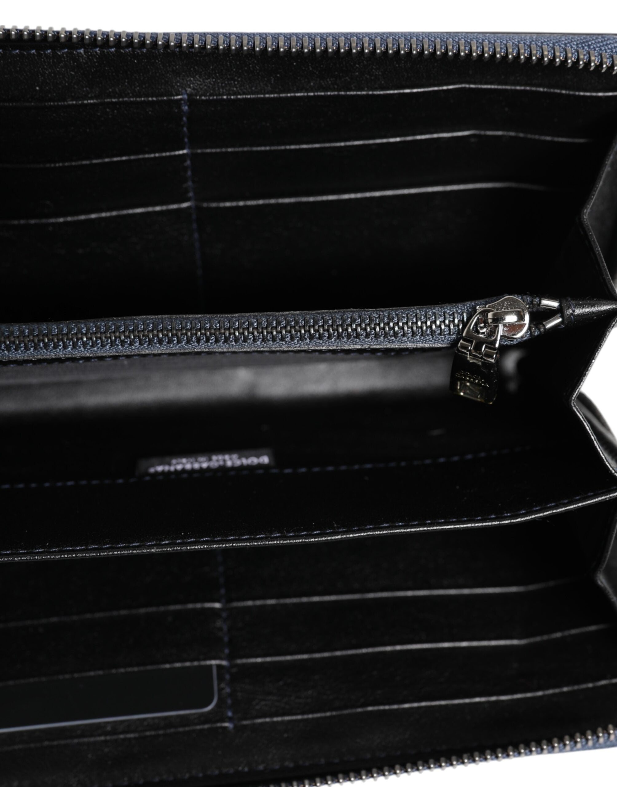 Black Blue Exotic Leather Men Continental Clutch Wallet