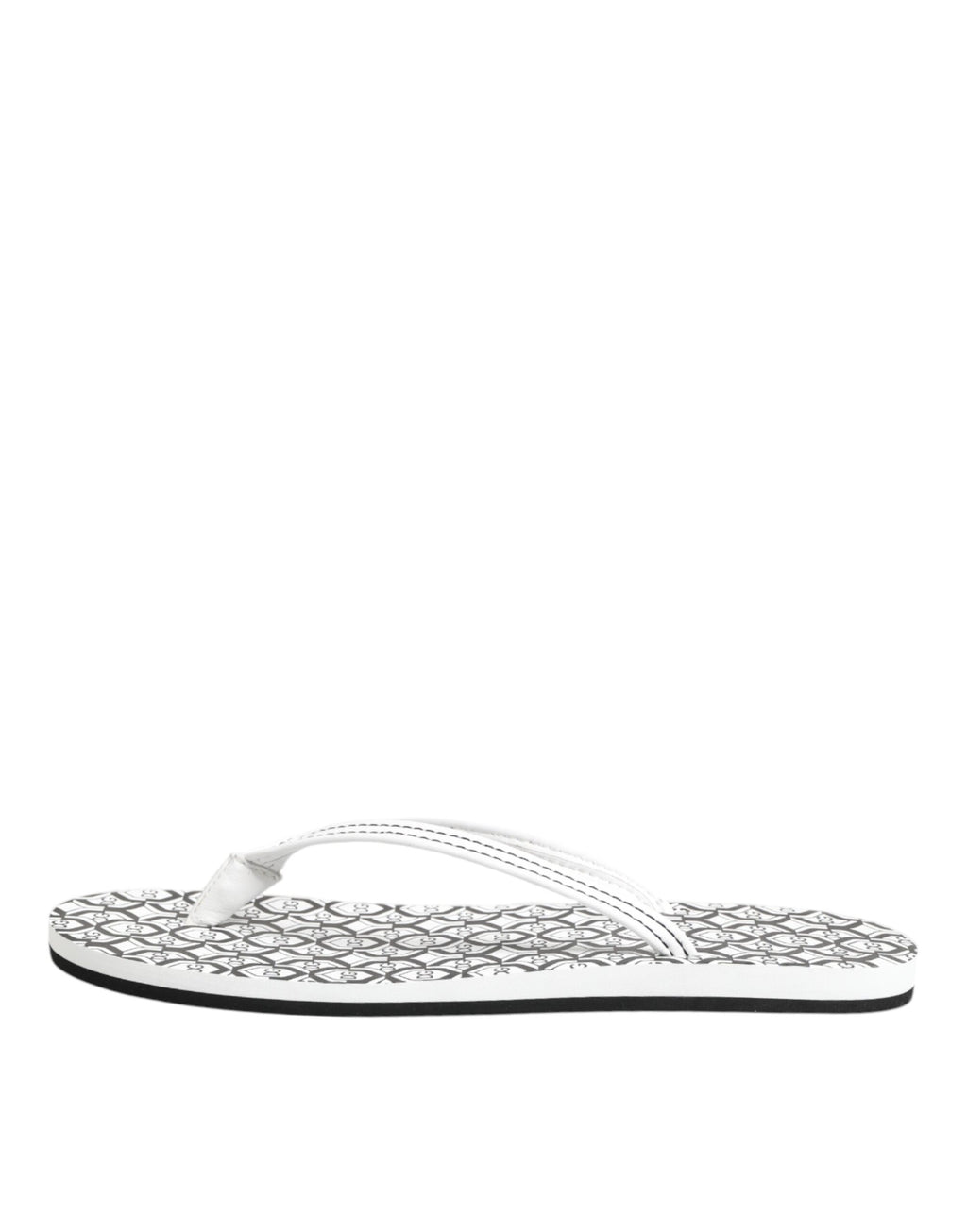 Black White Logo Beachwear Flats Slipper Shoes