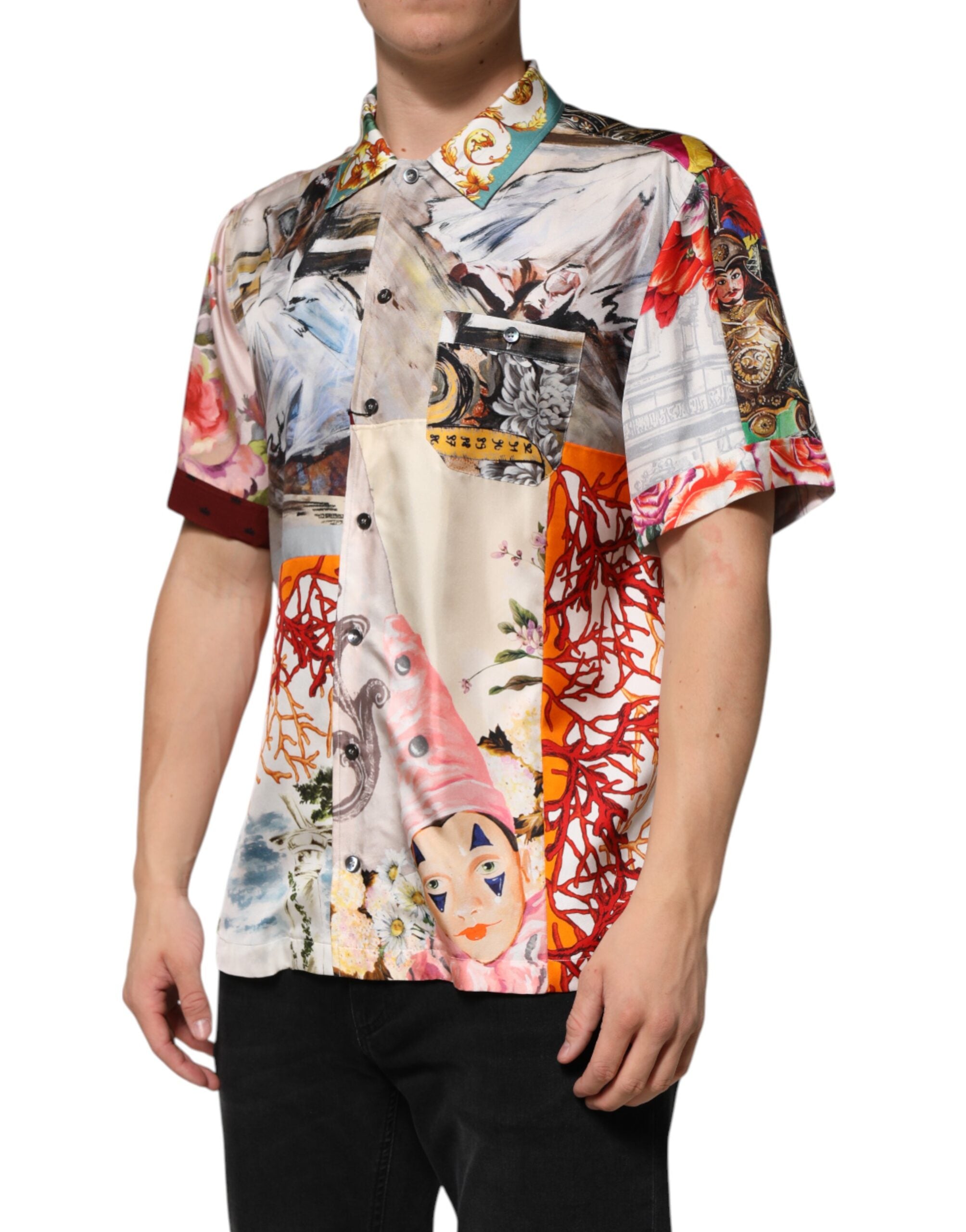 Multicolor Shell Print Hawaii Casual Shirt