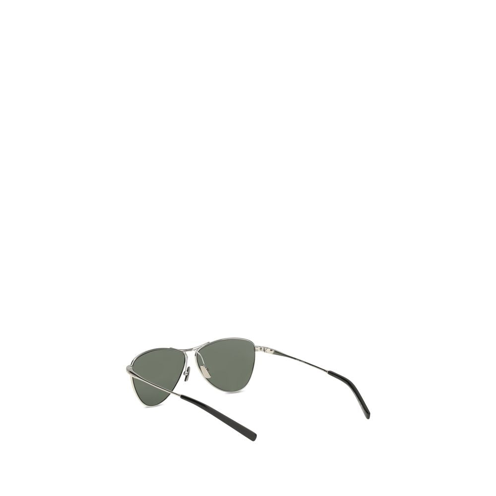 Saint Laurent Silver Metal Sunglasses