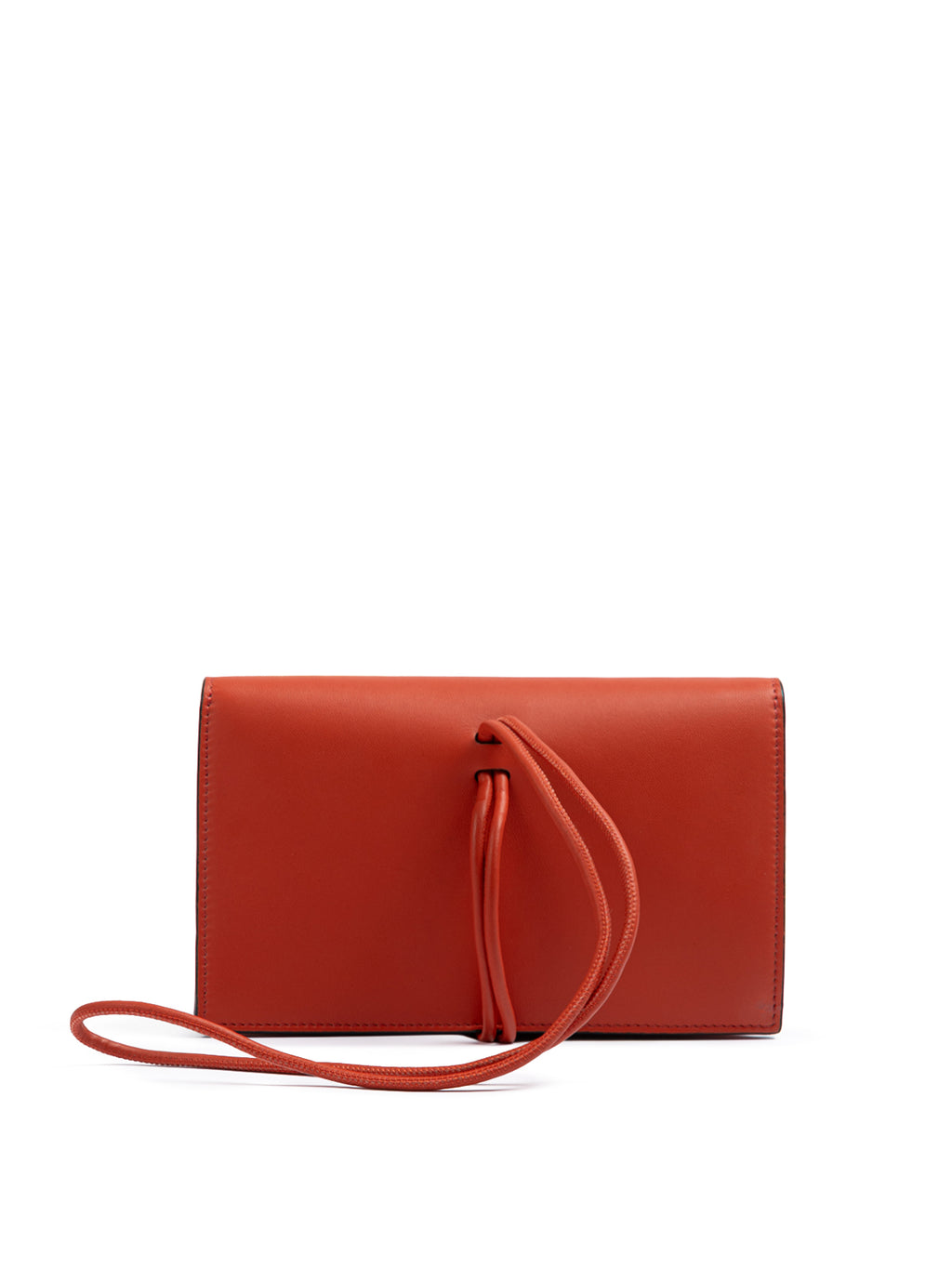 Red Leather Clutch Bag