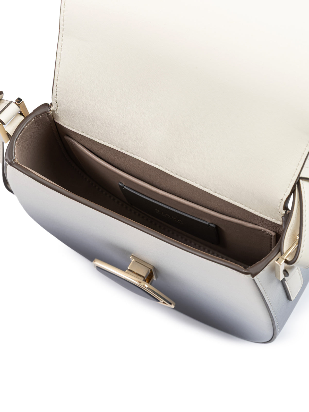 Bicolour Leather Shoulder Bag