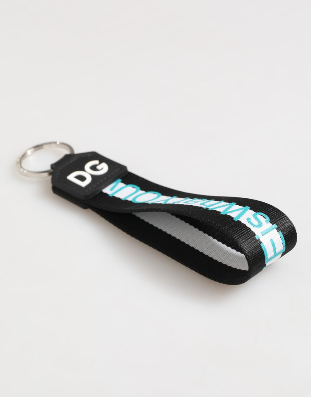 Multicolor Logo Polyester Brass Holder Keychain Keyring