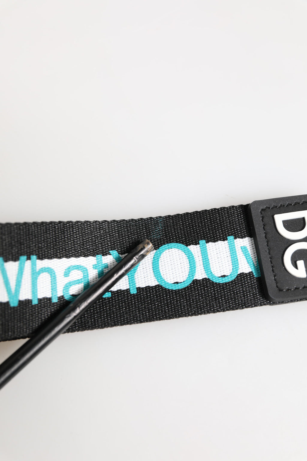 Multicolor Logo Polyester Brass Holder Keychain Keyring