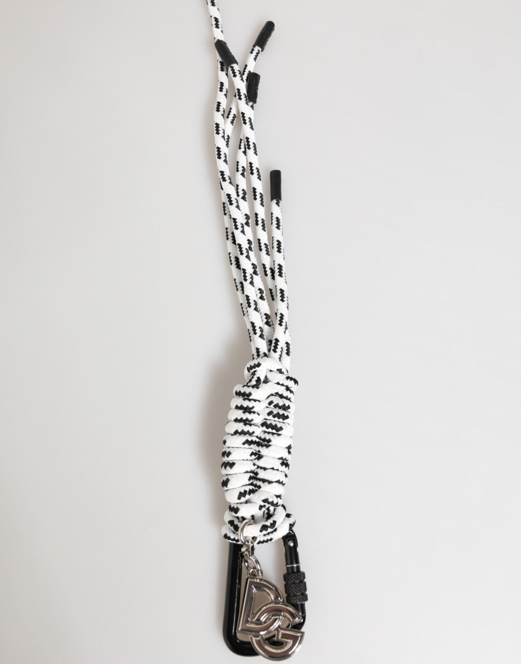 Multicolor Polyester Tape String DG Logo Keychain Keyring