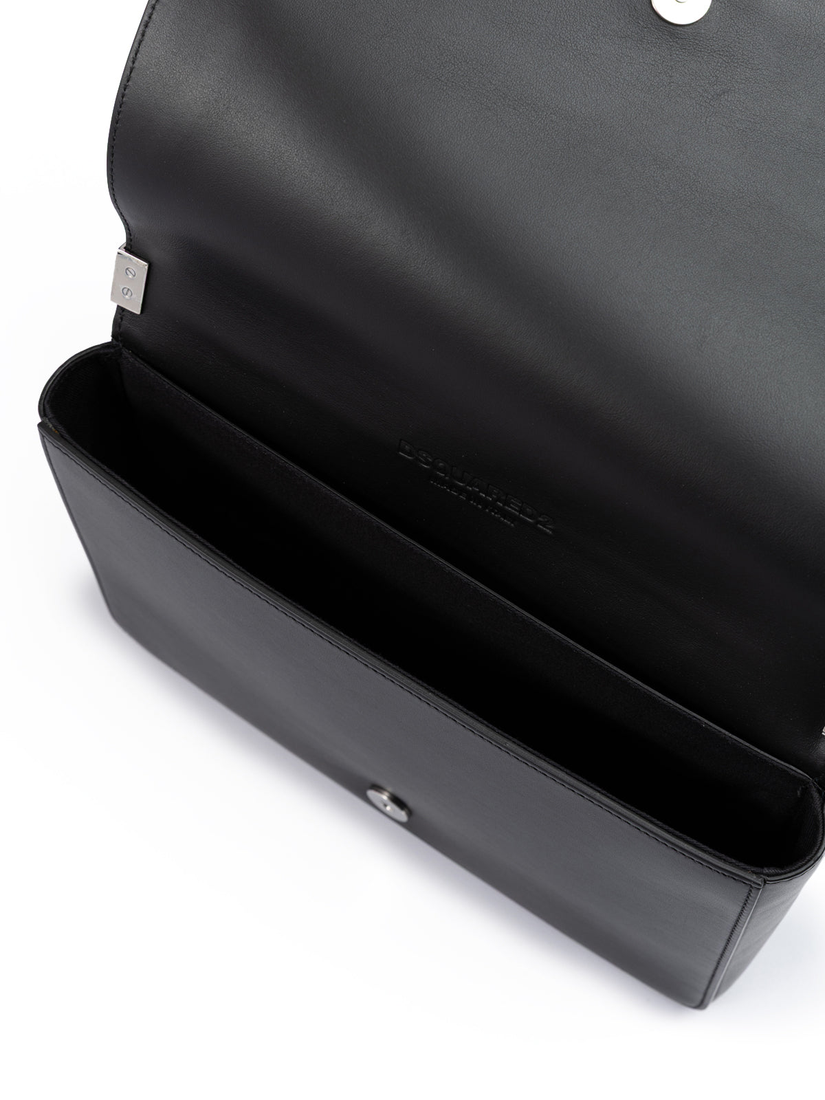 Black Leather Messenger Bag