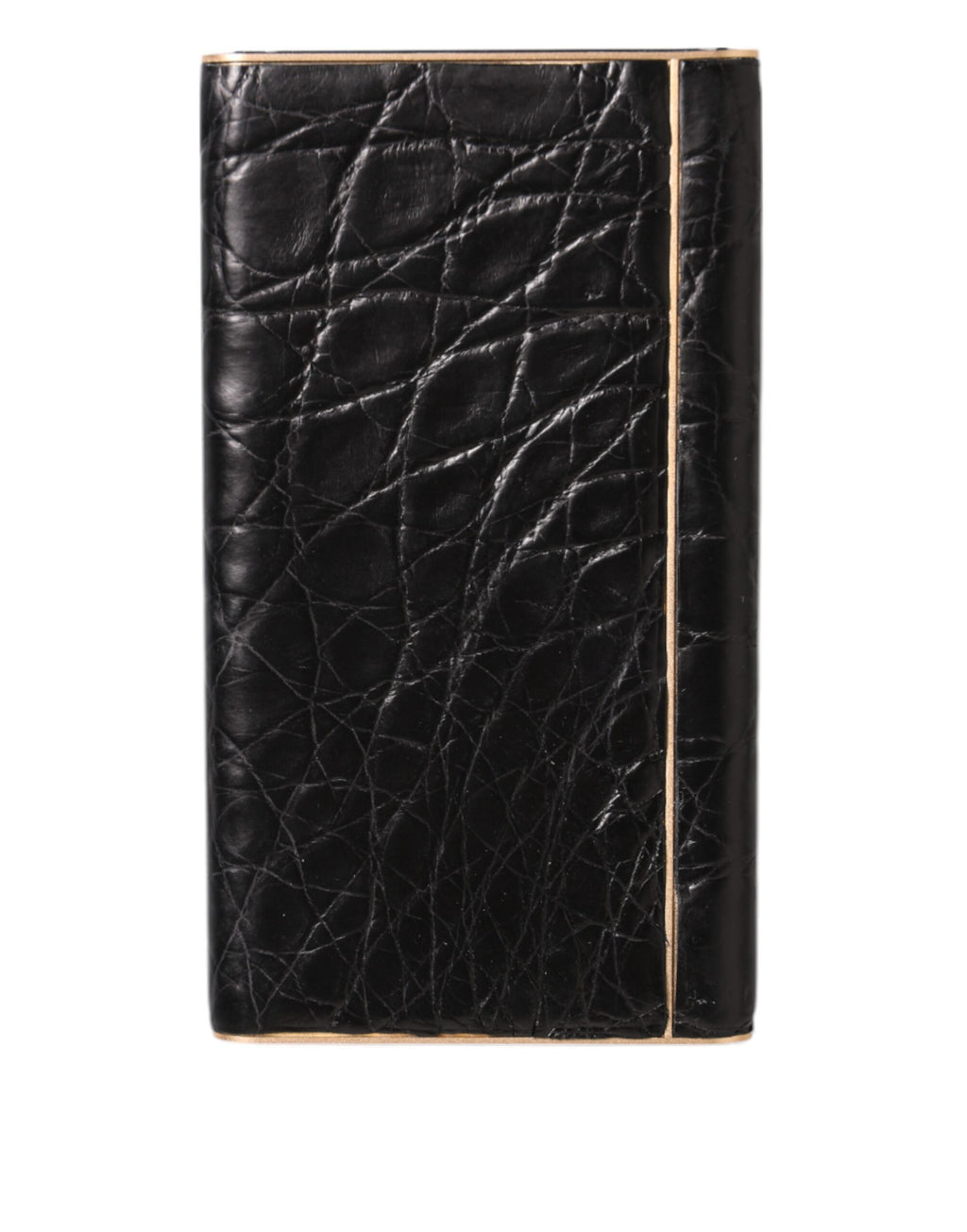 Black Leather Embossed Exotic 3000mAh  Power Bank Charger USB