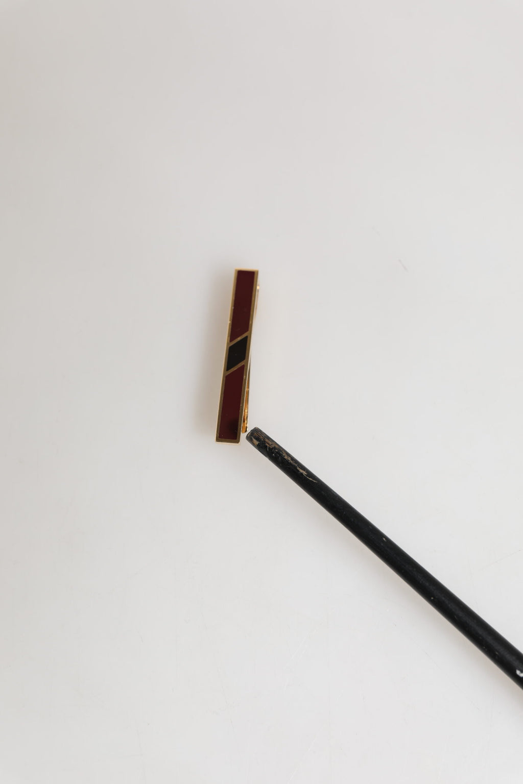 Multicolor Gold Tone Brass Men's Accessory Tie Clip Bar