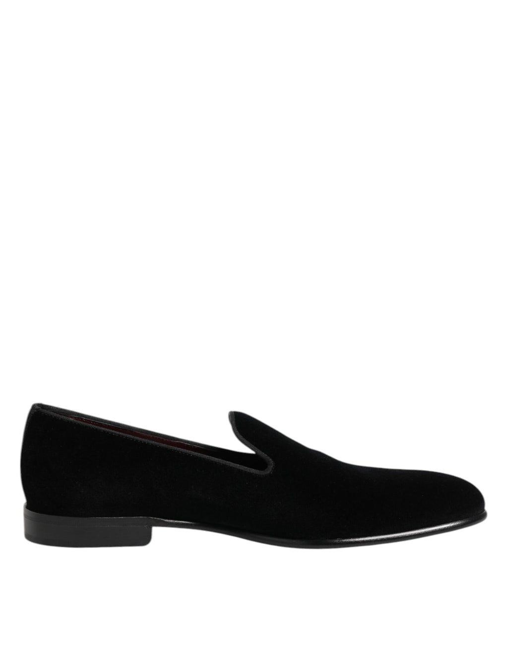 Black Velvet Slip On Men Loafers Formal Shoes