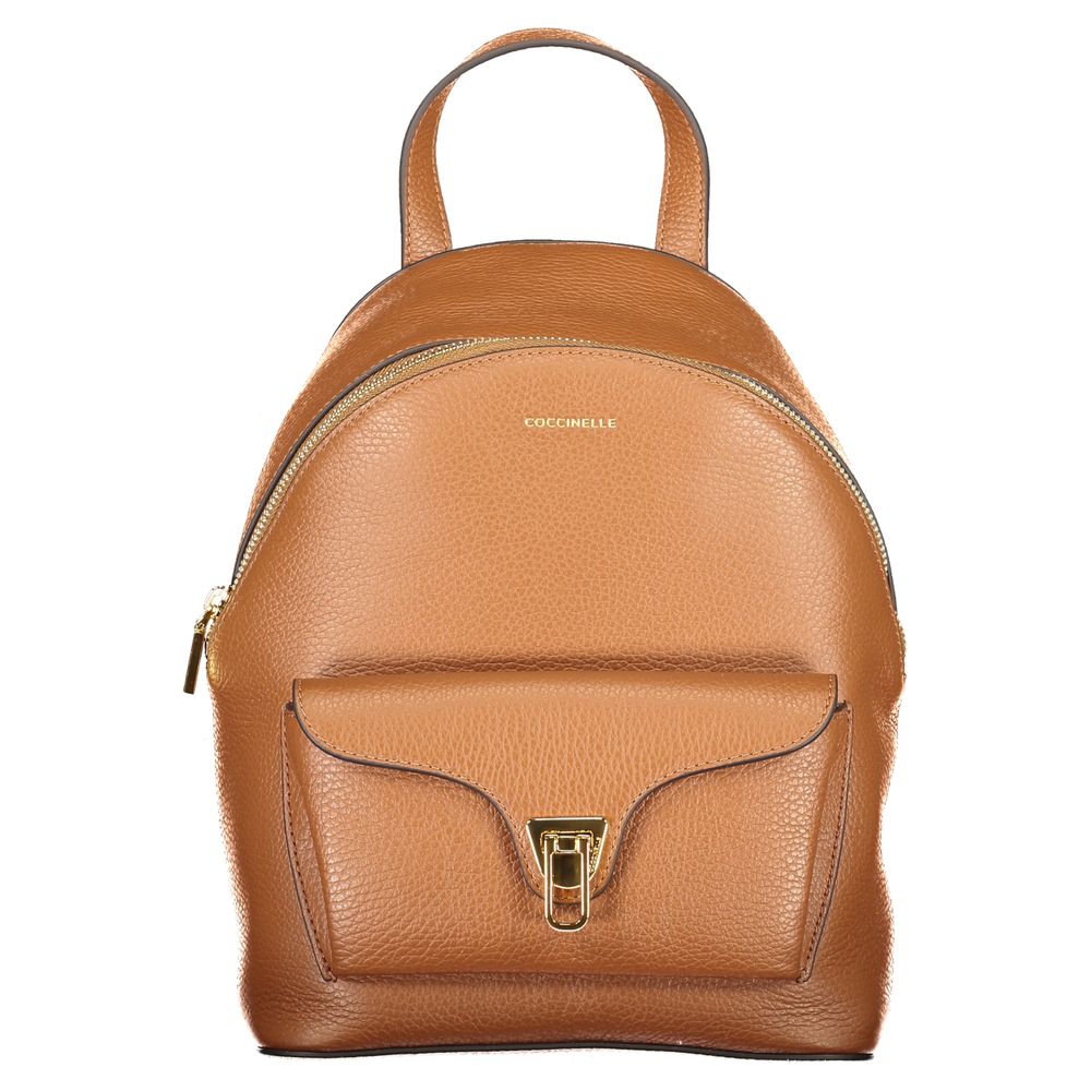 Coccinelle Brown Leather Women Backpack