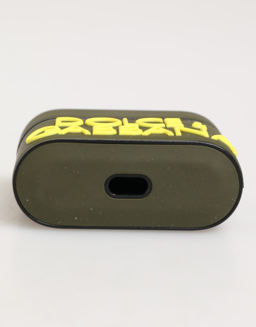 Army Green Rubber Logo Embossed Accessory  Airpods Case