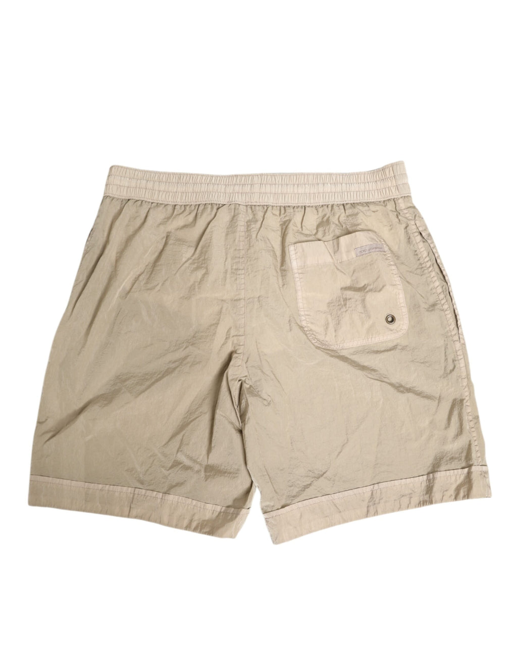 Beige Nylon Beachwear Men Boxer Short Swimwear