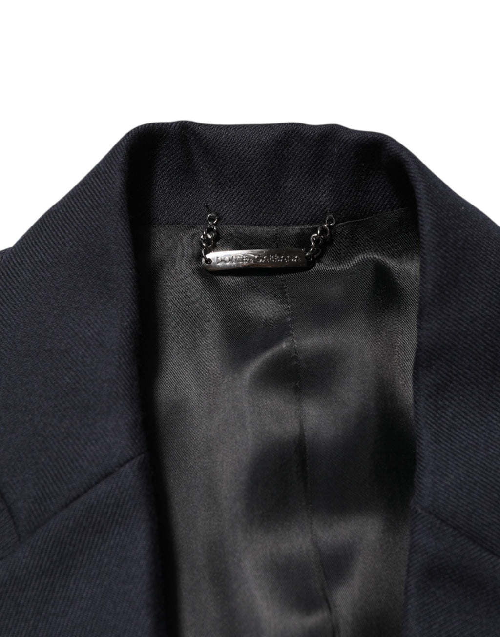 Dark Blue Wool Men Jacket Coat Blazer Suit